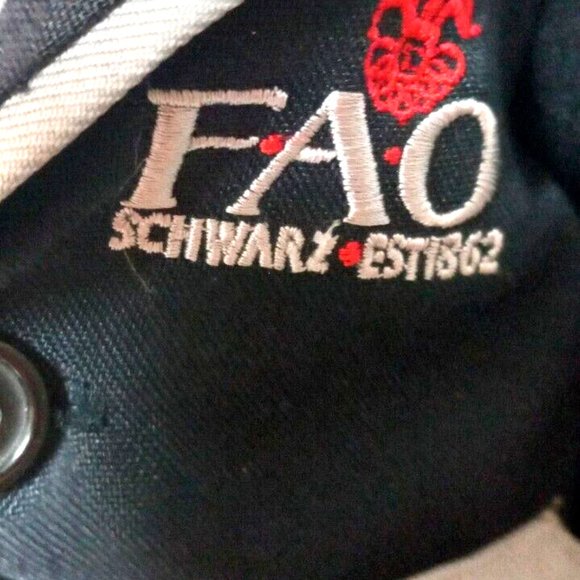 FAO 2013 F A O Schwarz Prep Jacket Tie 12" Plush Teddy Bear Stuffed Animal Doll - Picture 3 of 5